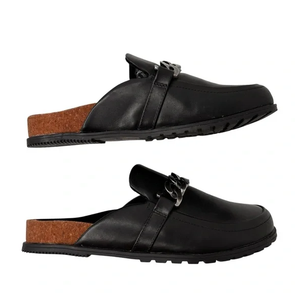 Vionic Georgie Mule Black Leather Womens Comfort Shoe Size 8.5 Arch Support NEW! - Picture 3 of 13